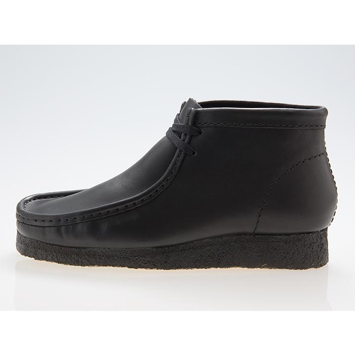 クラークス CLARKS ORIGINALS WALLABEE BOOT ワラビー ブーツ BLACK LEATHER ブラック レザー 黒 #26155512｜fedes｜02