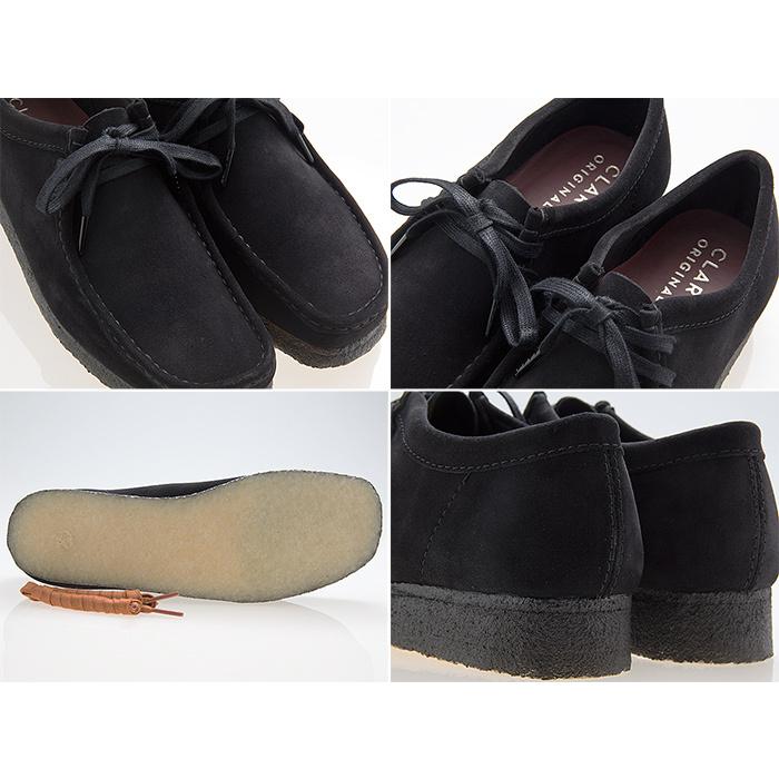 クラークス CLARKS ORIGINALS WALLABEE ワラビー BLACK SUEDE ブラック スエード #26155519｜fedes｜03