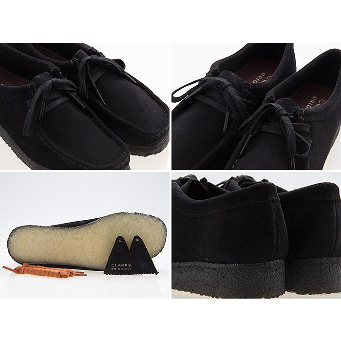 クラークス CLARKS ORIGINALS WALLABEE ウィメンズ ワラビー レディース 女性用 BLACK SUEDE ブラック スエード #26155522｜fedes｜03