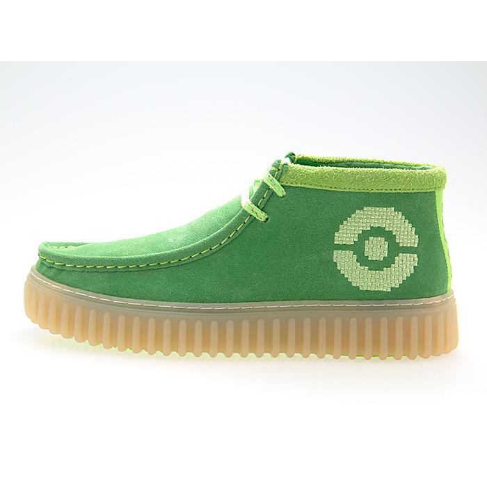 ⭐️未使用級⭐️　クラークス　ポケモンコラボ　モカシンシューズ　フシギダネ　緑 Clarks（クラークス） CLARKS ORIGINALS TORHILL x POKEMON ポケモン