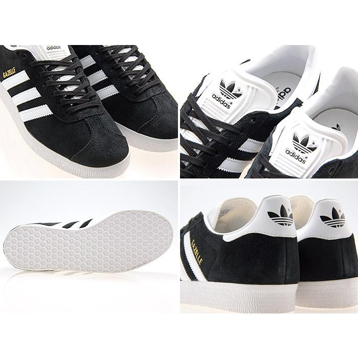 アディダス ADIDAS ORIGINALS GAZELLE ガゼル ガッツレー メンズ・レディースサイズ BLACK/WHITE/GOLD 黒/白 ブラック/ホワイト/ゴールド #BB5476 | adidas | 02