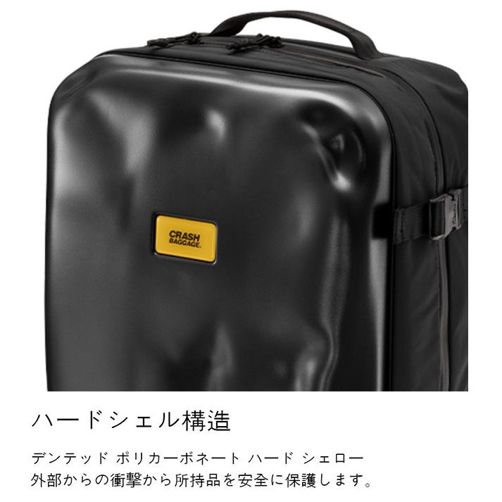 クラッシュバゲージ CRASH BAGGAGE ICONIC 2.0 BACKPACK アイコニック2.0 バックパック リュック 鞄 バック ユニセックス BLACK ブラック 黒 #CB311-01の画像