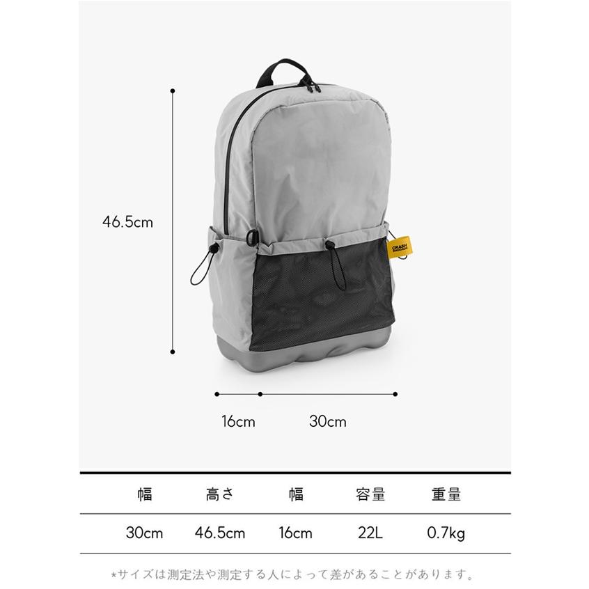 クラッシュバゲージ CRASH BAGGAGE HARD MESH BACKPACK ハードメッシュ バックパック リュック 鞄 バック ユニセックス SILVER シルバー #CB313-21の画像