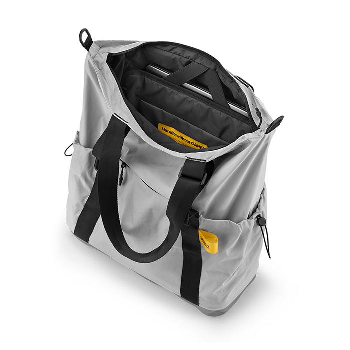 クラッシュバゲージ CRASH BAGGAGE HARD TOTE BAG ハード トートバック 鞄 バック ユニセックス SILVER シルバー #CB315-21の画像