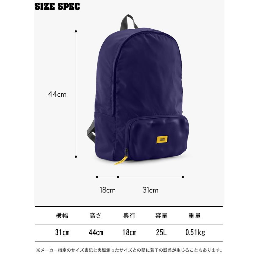 クラッシュバゲージ CRASH BAGGAGE CNC BACKPACK バックパック ポリエステル リュックサック ユニセックス NAVY BLUE ネイビー ブルー #CB320-49の画像
