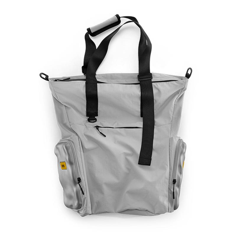 クラッシュバゲージ CRASH BAGGAGE SOFT SIDE TOTE BAG ソフト サイド トートバック ショルダーバック 2WAY ユニセックス SILVER シルバー #CB325-21の画像