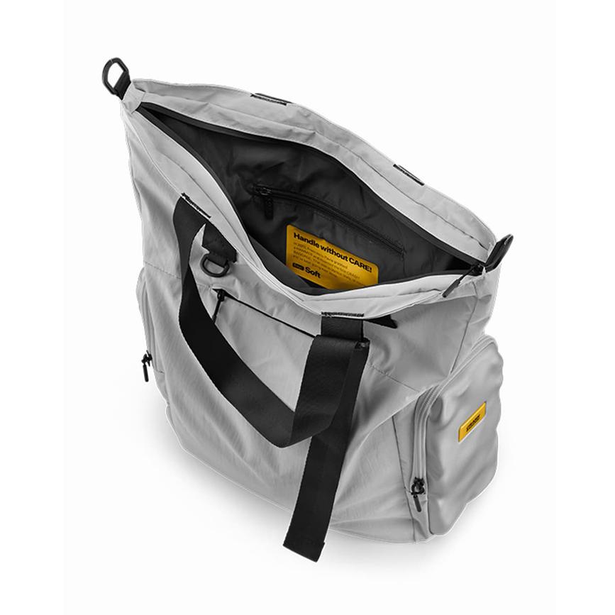 クラッシュバゲージ CRASH BAGGAGE SOFT SIDE TOTE BAG ソフト サイド トートバック ショルダーバック 2WAY ユニセックス SILVER シルバー #CB325-21の画像