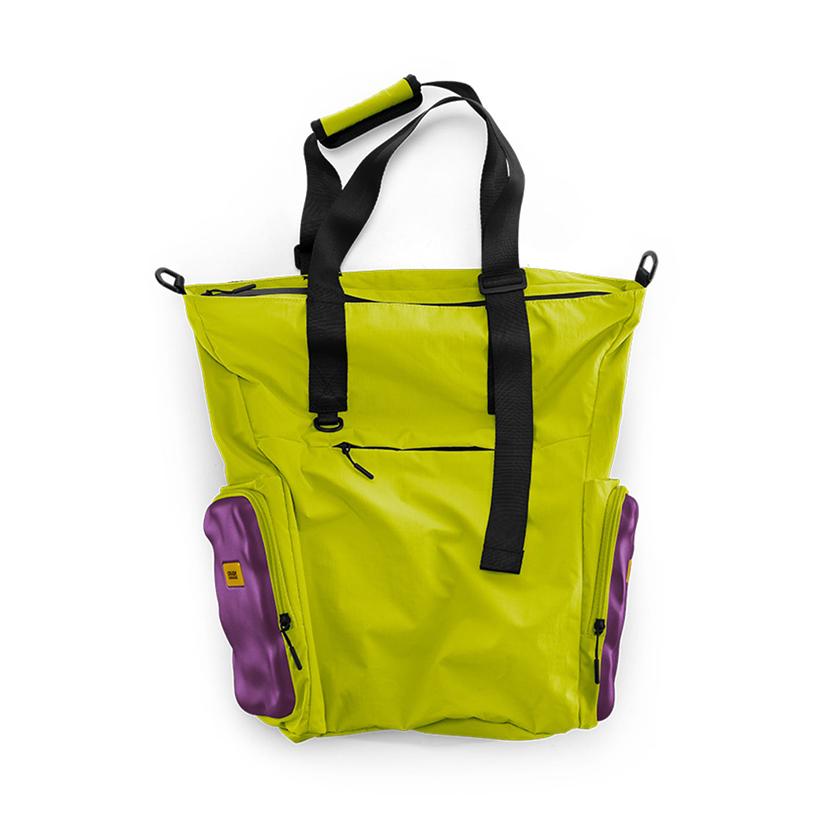 クラッシュバゲージ CRASH BAGGAGE SOFT SIDE TOTE BAG ソフト サイド トートバック ショルダーバック 2WAY ユニセックス グリーン バイオレット #CB325-65の画像