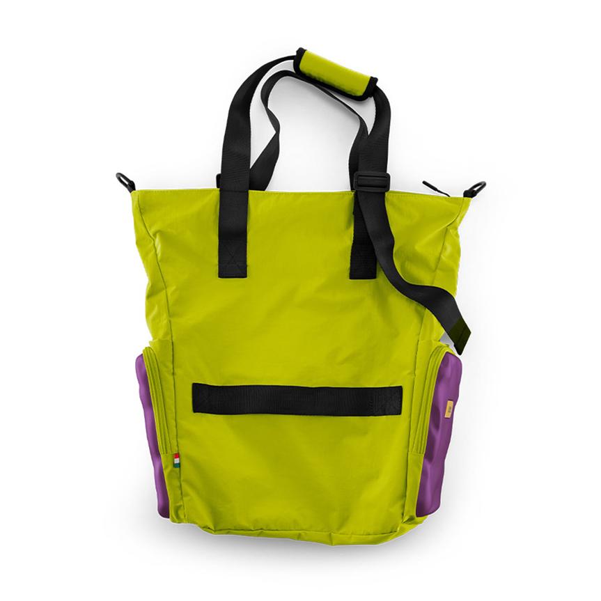 クラッシュバゲージ CRASH BAGGAGE SOFT SIDE TOTE BAG ソフト サイド トートバック ショルダーバック 2WAY ユニセックス グリーン バイオレット #CB325-65の画像
