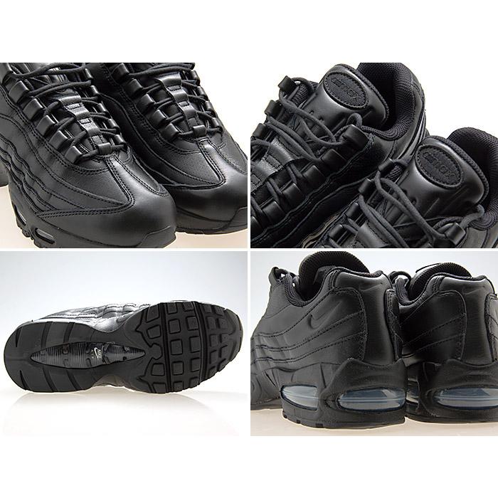 NIKE（ナイキ） NIKE AIR MAX 95 LEATHER BIG BUBBLE QS【TRIPLE BLACK