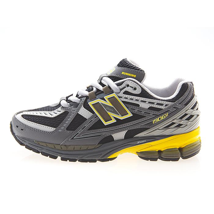 ニューバランス NEW BALANCE M1906NA メンズ・レディースサイズ DARK GRAY/BLACK/YELLOW ダークグレー/ブラック/イエロー ワイズD｜fedes｜02