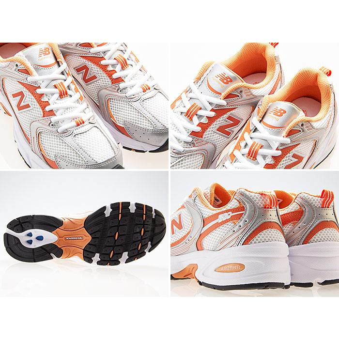 NEW BALANCE MR530ADC 24.0 ホワイト×シルバー×オレンジ New Balance（ニューバランス） NEW BALANCE MR530ADC width D Silver