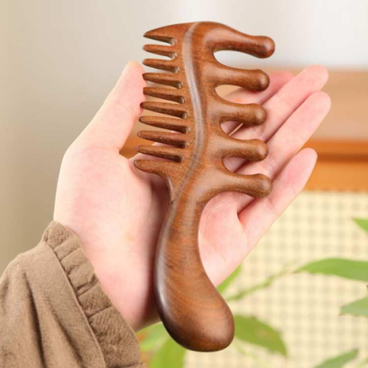ヘアケア ツボ押し 頭皮マッサージ ヘッドマッサージ 天然木 檀木