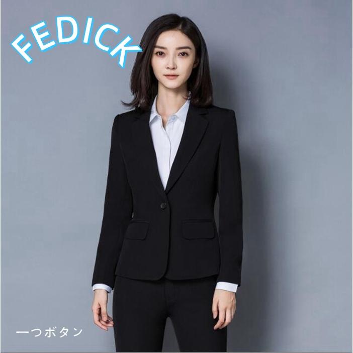 スーツ レディース??つボタン 二つボタン ビジネススーツ リクルートスーツ セット フォーマル ビジネス 通勤 OL |  | 01