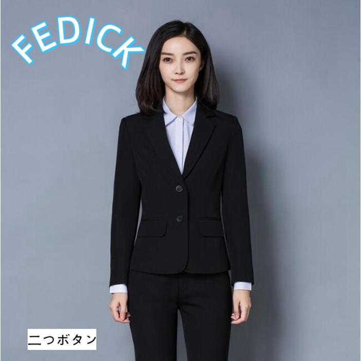 スーツ レディース??つボタン 二つボタン ビジネススーツ リクルートスーツ セット フォーマル ビジネス 通勤 OL |  | 03