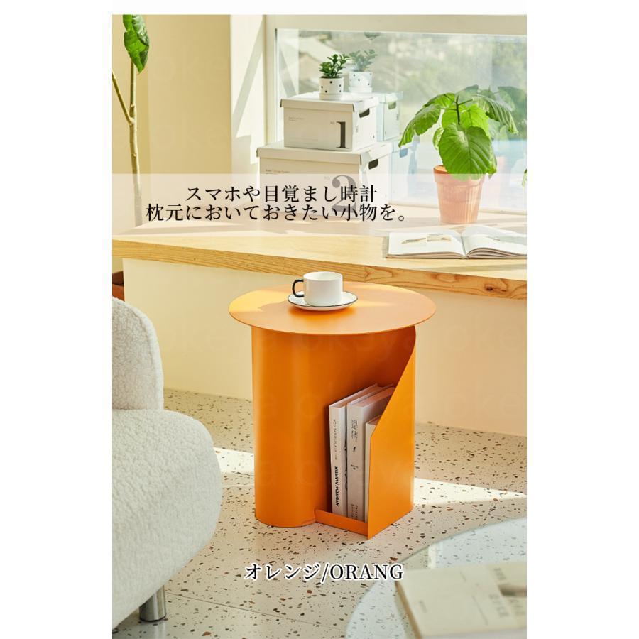 サイドテーブル ナイトテーブル ミニテーブル コーヒーテーブル 収納付き シンプル エレガント 韓国インテリア 机 雑誌収納 見せる収納 おしゃれ_10