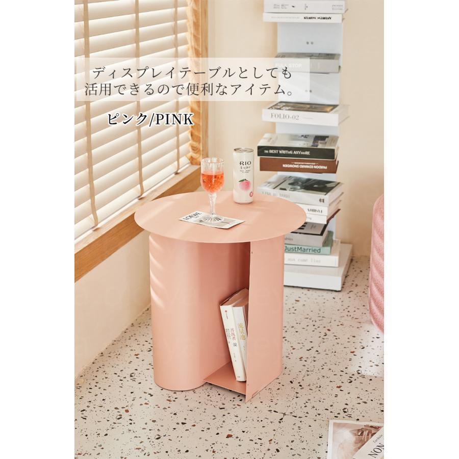 サイドテーブル ナイトテーブル ミニテーブル コーヒーテーブル 収納付き シンプル エレガント 韓国インテリア 机 雑誌収納 見せる収納 おしゃれ_7