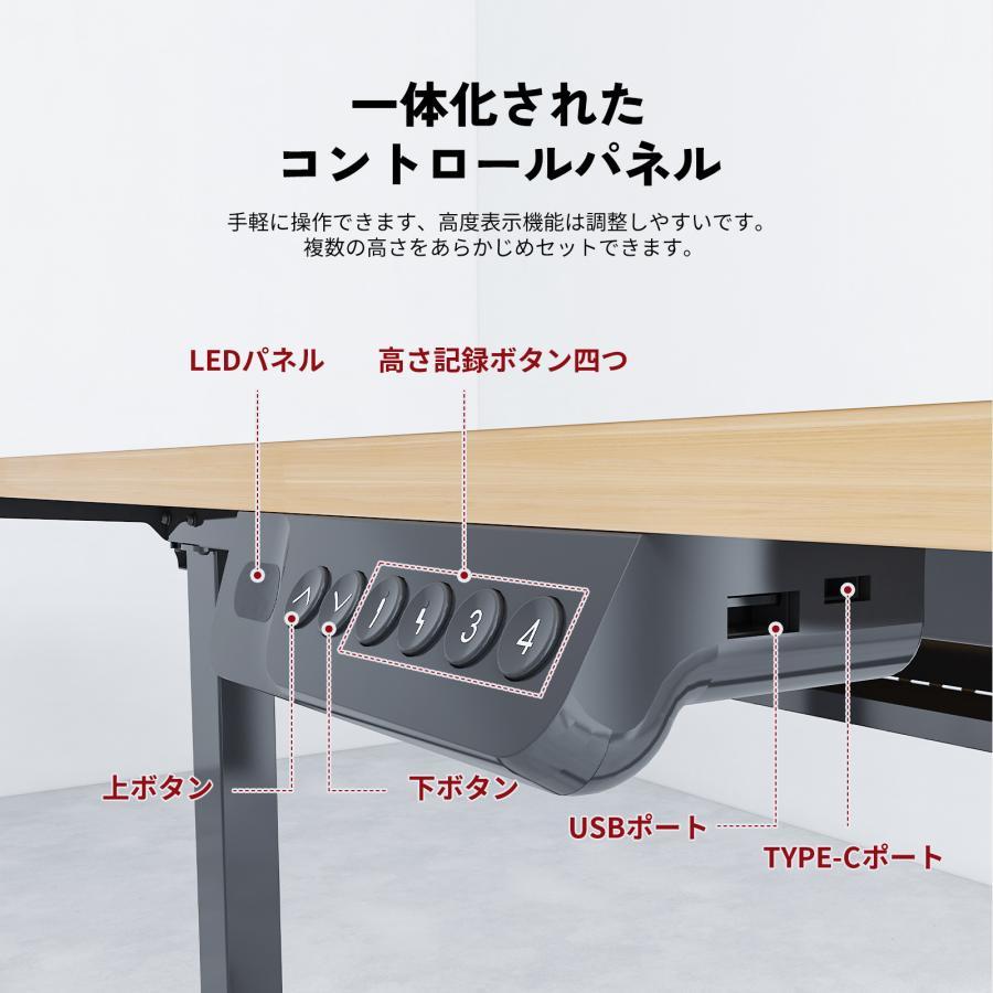 デスク 昇降 Sanodesk E150 電動昇降デスク パソコンデスク 120