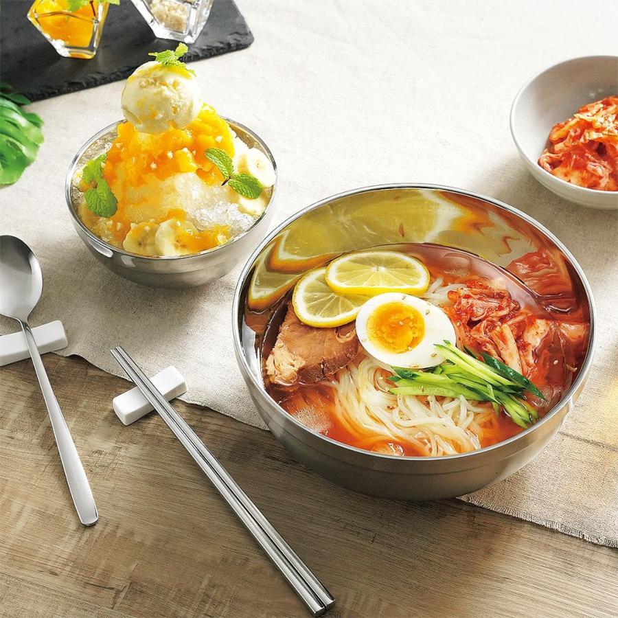 ステンレス どんぶり 二重構造 温度 保つ 保温 ラーメン 器 熱く