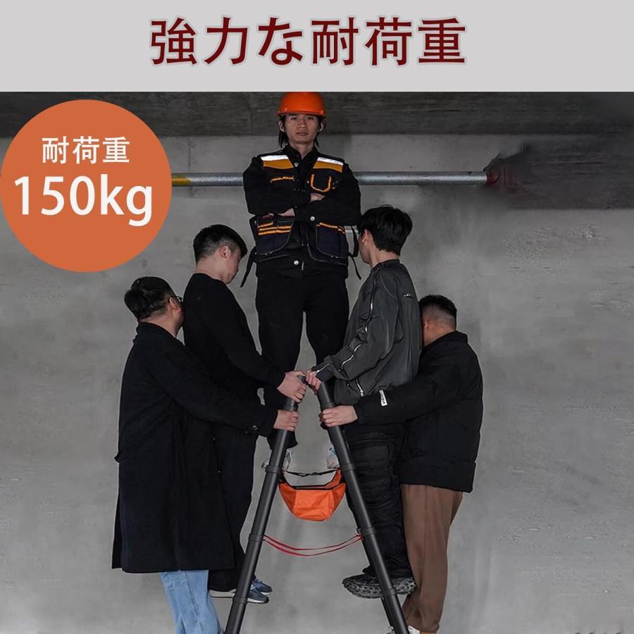 伸縮はしご 2m 1.7m 1.4m コンパクト 軽量 脚立 伸縮 7段 折り畳み 高 