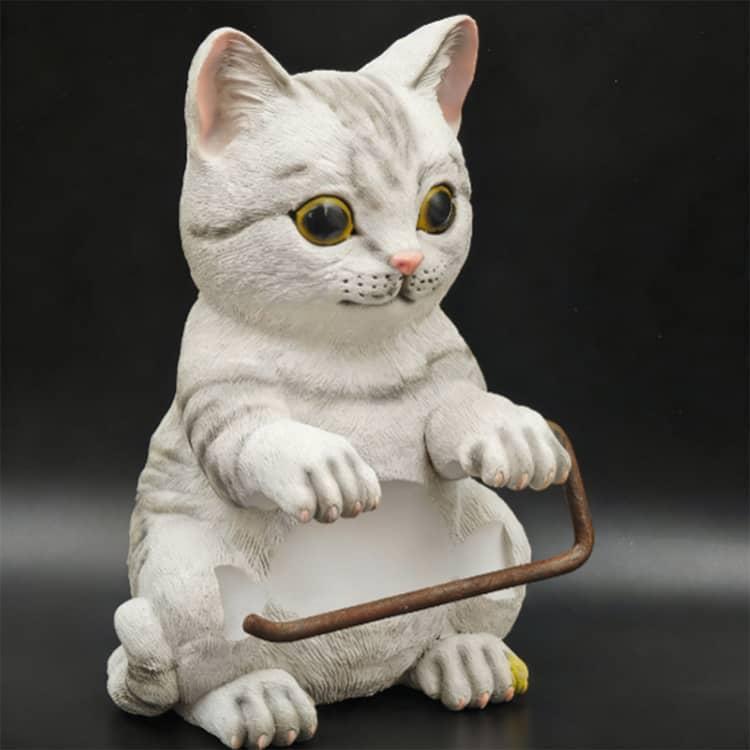 猫のトイレットペーパーホルダー トイレットペーパーホルダー ねこ