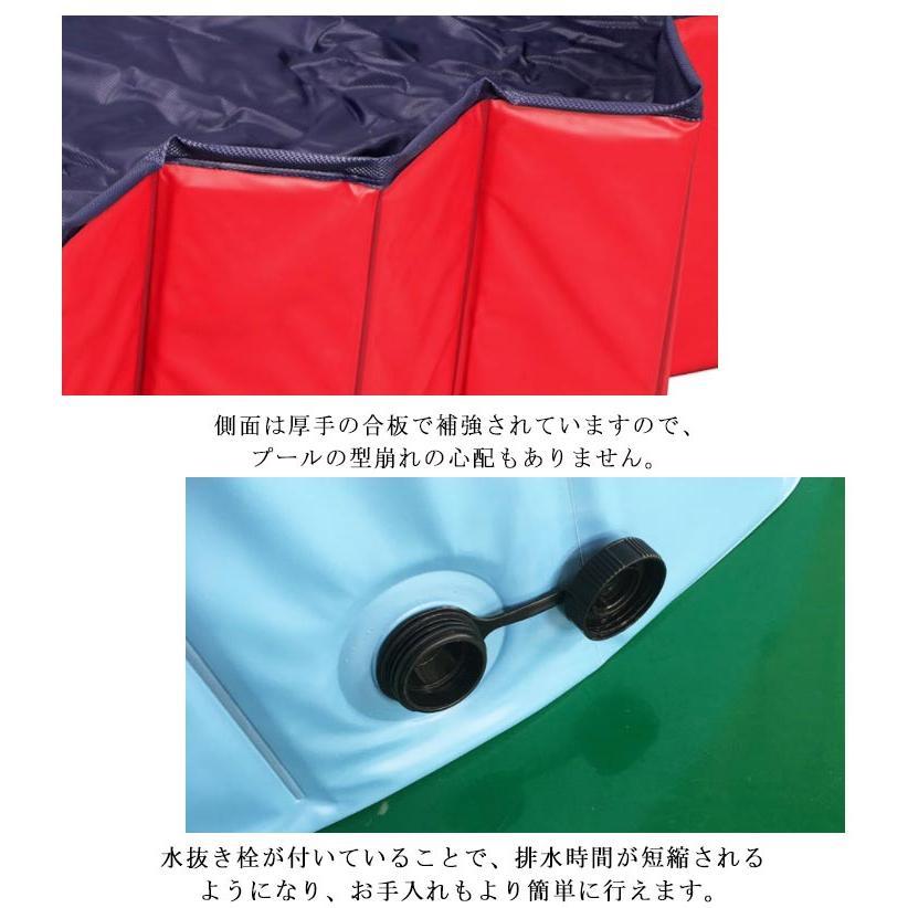 プール 小型 家庭用 100*30cm 空気入れ不要 折り畳み 完成品 キッズ 室内 屋外 プレイスペース プレイハウス ビニールプール 防水 水遊び_9