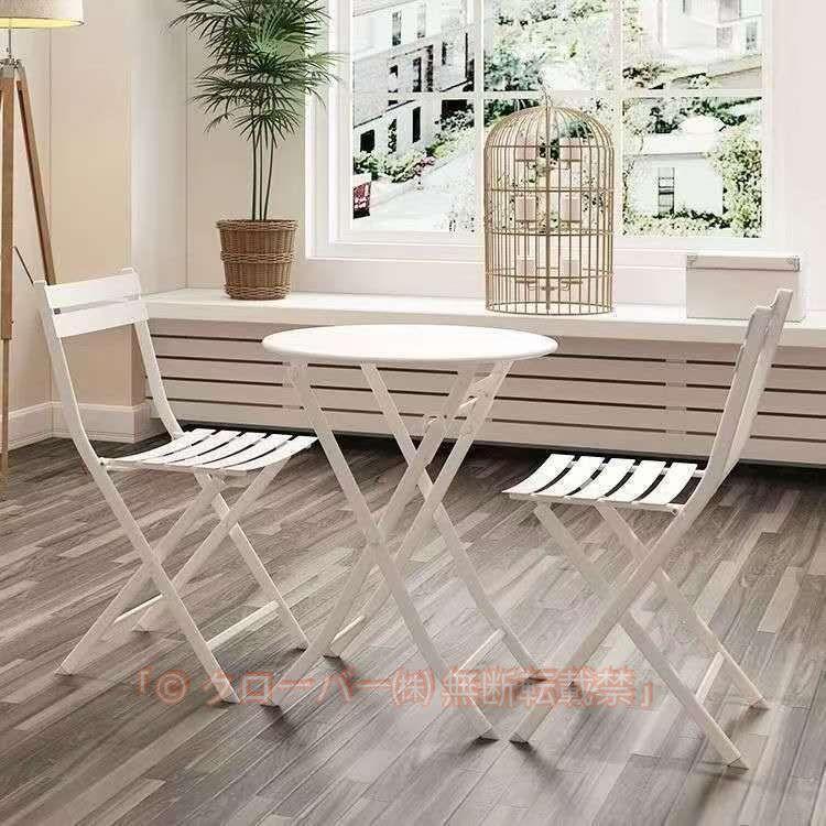 ガーデンテーブルセット アイアン 雨に強い 完成品 チェア3点セット