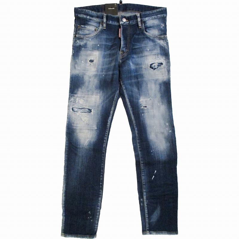 ディースクエアード DSQUARED2 メンズ ジーンズ MENS JEANS スケータージーン SKATER JEAN ブルー 48
