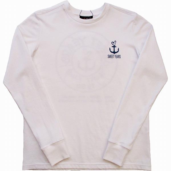 スウィートイヤーズ SWEET YEARS メンズ ロングスリーブTシャツ MEN'S LONG SLEEVES T-SHIRT ホワイト ネイビー M L XL 長袖 | SWEET YEARS | 01