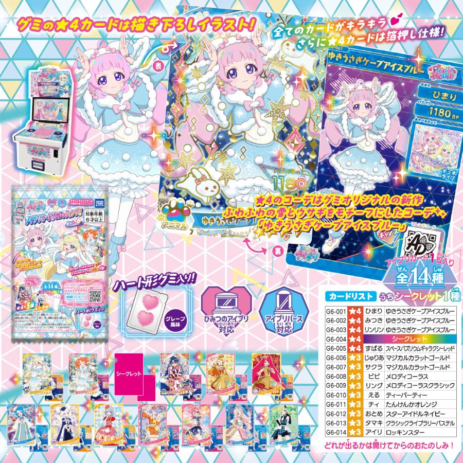 ひみつのアイプリ アイプリカード コレクショングミ 6（20個入）BOX | タカラトミーアーツ | 01