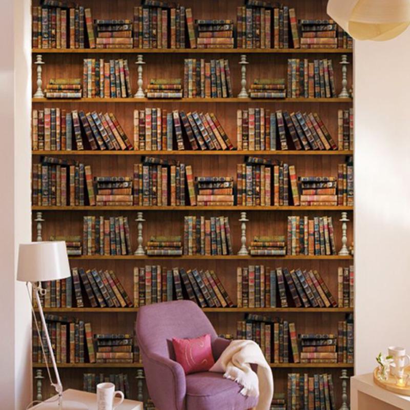 Diy壁紙 書庫 45cm 10m 貼ってはがせるシールタイプ 壁紙 カットできる リフォーム Diy 外国 カフェ 北欧 話題 本 お店 内装 シール式 おしゃれ 外国 Diin フィールワン 通販 Yahoo ショッピング