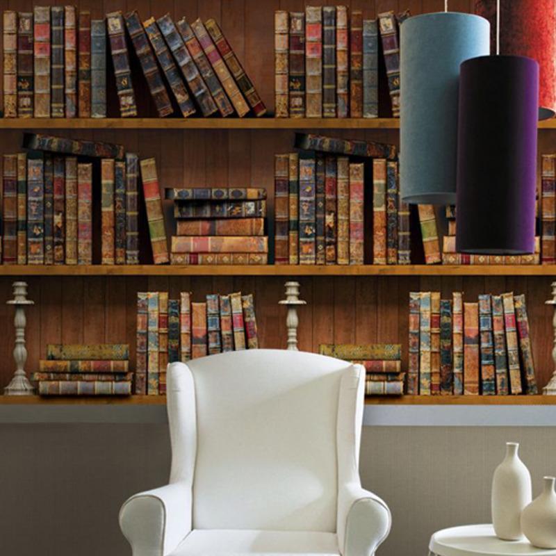 Diy壁紙 書庫 45cm 10m 貼ってはがせるシールタイプ 壁紙 カットできる リフォーム Diy 外国 カフェ 北欧 話題 本 お店 内装 シール式 おしゃれ 外国 Diin フィールワン 通販 Yahoo ショッピング