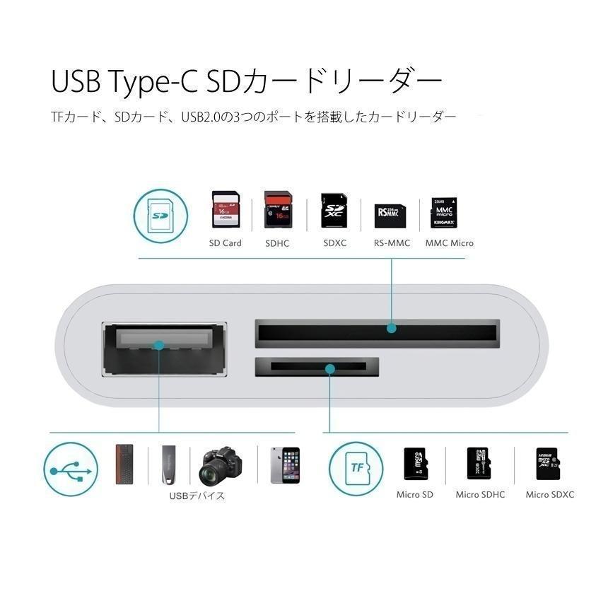 Usb Type C Sd カード リーダー ポータブル タイプc カメラ Mac Book Pro 等 Usb C デバイス 対応 3in1 ライター Microsd Tf Usb2 0 マルチ 3in1reader Mg0625 15a フィールワン 通販 Yahoo ショッピング
