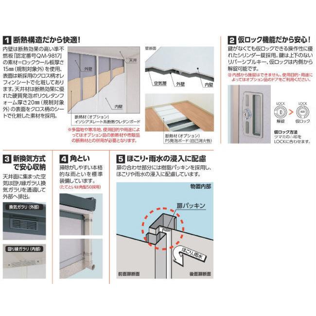 関東エリア限定】イナバ物置ナイソー SMK-36SGMN：スタンダード（一般