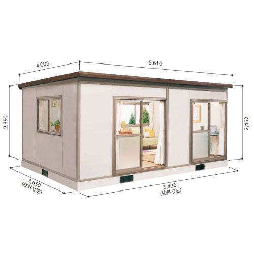 プレハブハウス(関東限定販売)ヨドハウスNタイプ YHN-120（一般型 