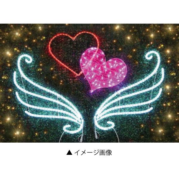 クリスタルハート L2DM406 ピンクLED58球 イルミネーション 2Dモチーフ