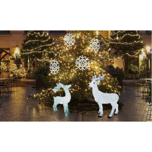 トナカイ型イルミネーションライトスタンド 楽天市場】イルミネーション 屋外用 首振りトナカイ 3D モチーフライト