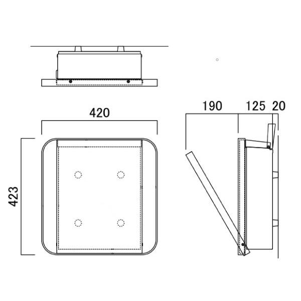 mmm 郵便ポスト・オーパス エムシーエム1（MCM1フロスト
