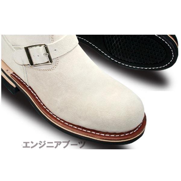 エンジニアショートブーツ本革スエード素材 メンズ【GOD＆BLESS】od