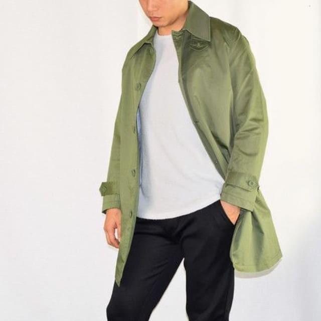 超安い ステンカラーコート メンズ 秋冬 超撥水加工 アウター ステンカラーコート メンズ 秋冬 超撥水加工 アウター センターベント仕様 ストライプ柄総裏 カジュアル ビジネス コート アウター