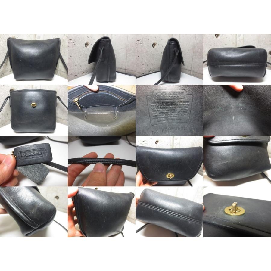中古】COACH/コーチ 本革 レザー ミニショルダーバッグ 黒 No.A4D-9919  