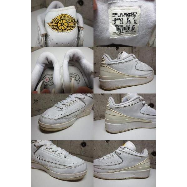 中古 NIKE AIR JORDAN 2 RETRO LOW /ナイキ エアジョーダン 2 レトロ ロー 白 US 6Y 古着 mellow｜feeling-mellow｜03