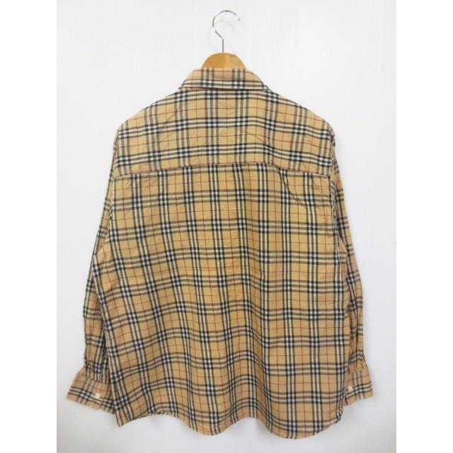 BURBERRY LONDON/バーバリー チェック柄 長袖シャツ ベージュ系 【サイズ：L】【中古】｜feeling-mellow｜02