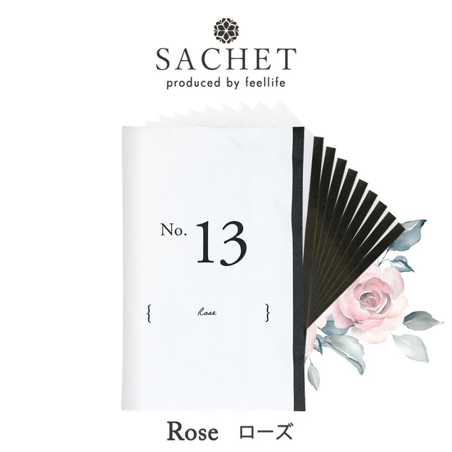 742円 大人女性の サシェ ローズ 10個セット 袋 おしゃれ バラ 薔薇 フック付き 香り袋 ルームフレグランス 車 クローゼット Feellife 芳香剤 プレゼント
