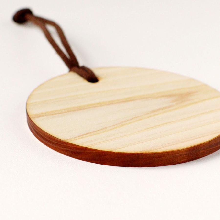 feellife アロマウッド ひのき ヒノキ アロマプレート まる 土佐ヒノキ