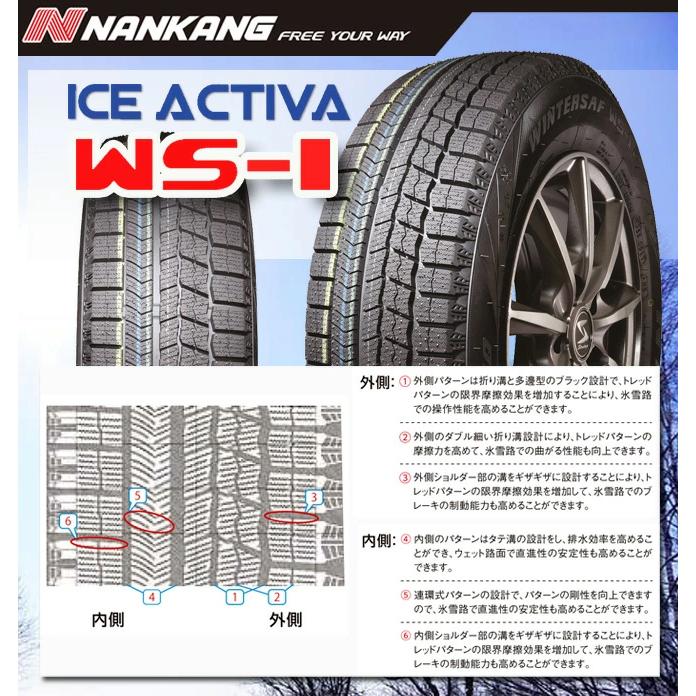WINTER ACTIVA 2025年製数量限定！ NANKANG WS-1 205/45R17 84Q 