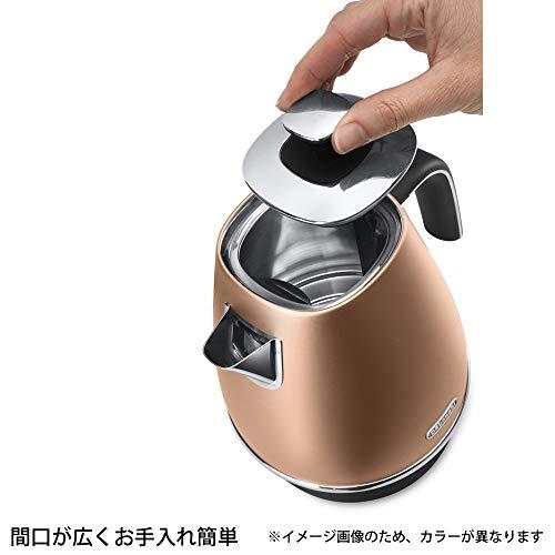 デロンギ(DeLonghi) ?電気ケトル ディスティンタ コレクション ?フューチャーブロンズ ?1.0L 空だき防止 自動電源オフ?KBI1200J-BZ｜feels2002｜04