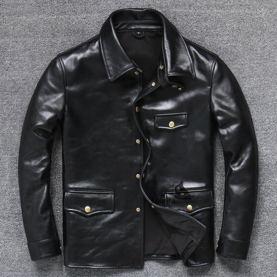 現金特価 高級 秋冬 本革 メンズ革ジャン ファッション メンズ 革ジャン お洒落 レザー バイクウェア 防寒 防風 馬革 本革 ジャケット ライダース バイクジャケット レザージャケット 革ジャン ジャケット