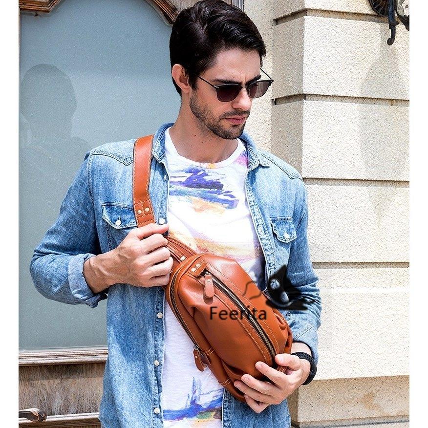 割引カーニバル ボディバッグ メンズ 本革 レザー 斜めがけ ワンショルダーバッグ かっこいい おしゃれ 斜めがけ ショルダーバッグ 春 夏 お出かけ プレゼント 通販オンラインストア Www Superavila Com