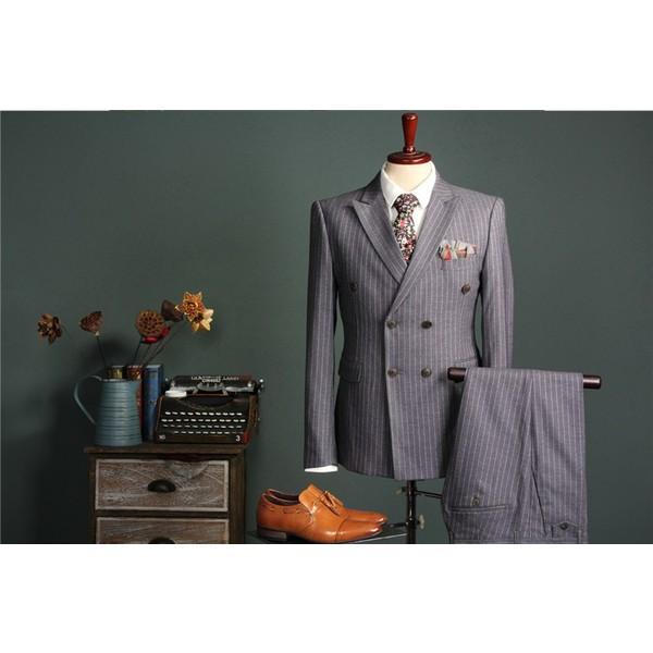 手数料安い メンズ ビジネススーツ 3ピーススーツ スリーピーススーツ スリムスーツ ダブルスーツ チェック柄 スリム 紳士 入学式 結婚式 二次会 卒業式 見つけた人ラッキー Karmagazine Net